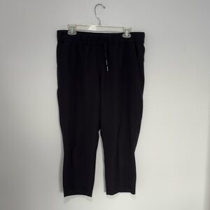 lululemon black straight leg pants size 10